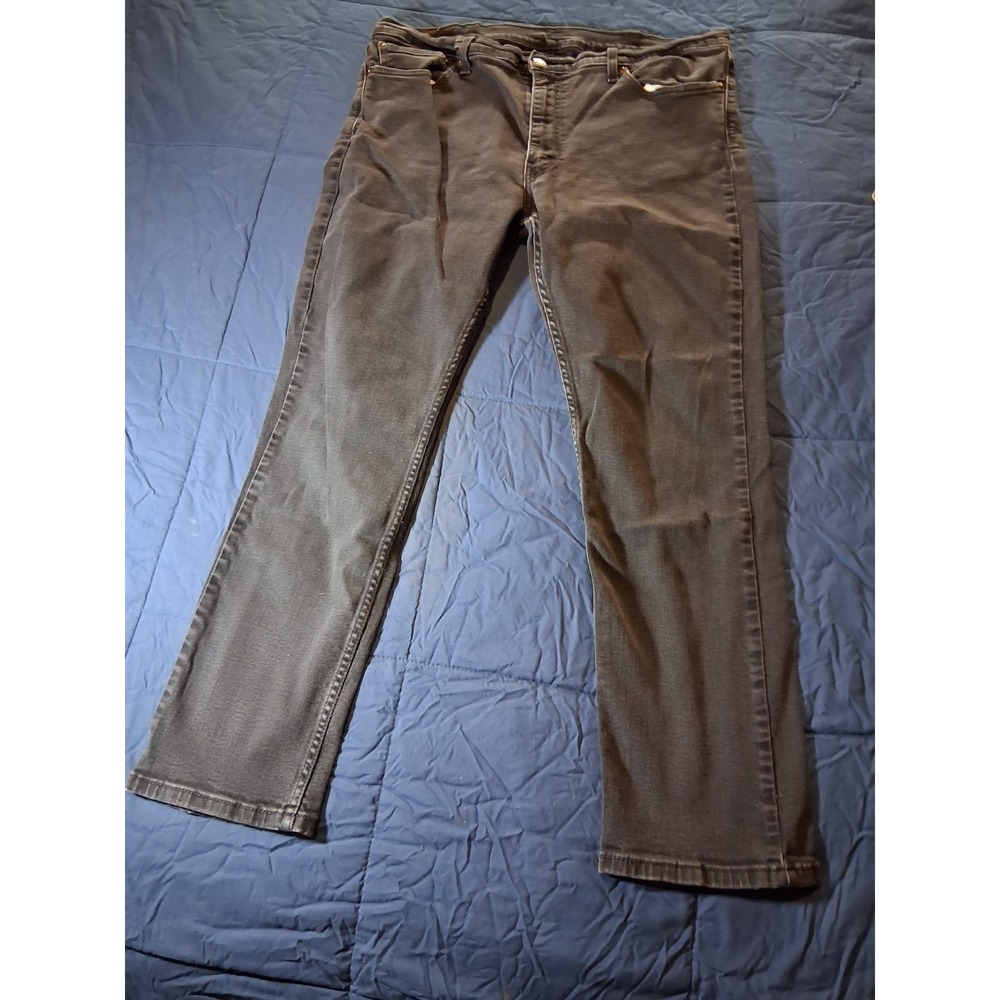 Levis 511 Slim Fit Jeans Mens 40x30 Faded Black Denim Pants 511